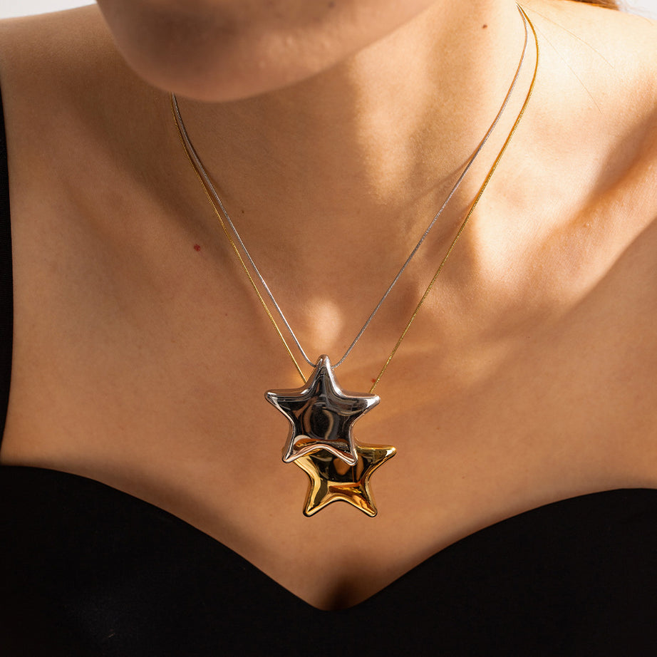 18K Gold-Plated Star Necklace – ShreeBliss