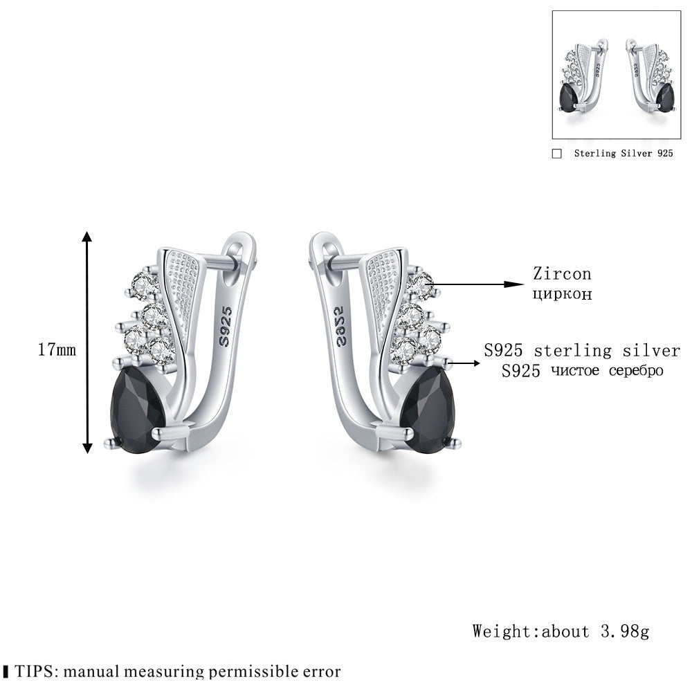 Korean Style Creative Drop-shaped Earrings Micro Rhinestone – ShreeBliss