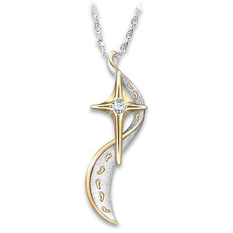 Explosive Footprint Cross Pendant Necklace – ShreeBliss