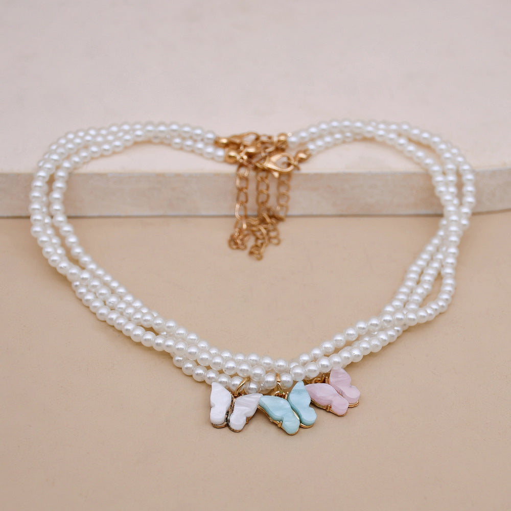 Opal Bow Knot Pearl Necklace – ShreeBliss