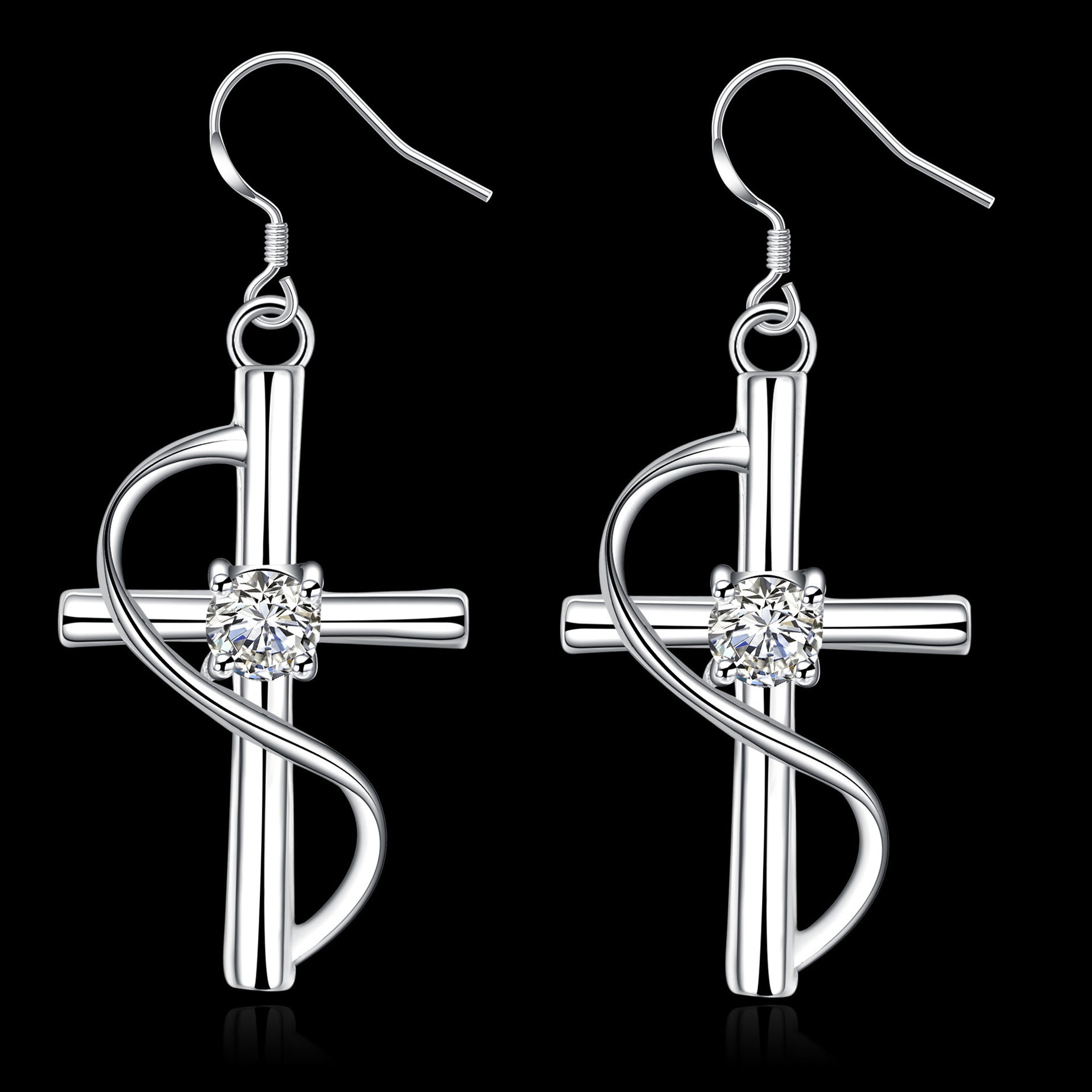 New Cross-border Popular Elongated Cross Earrings – ShreeBliss