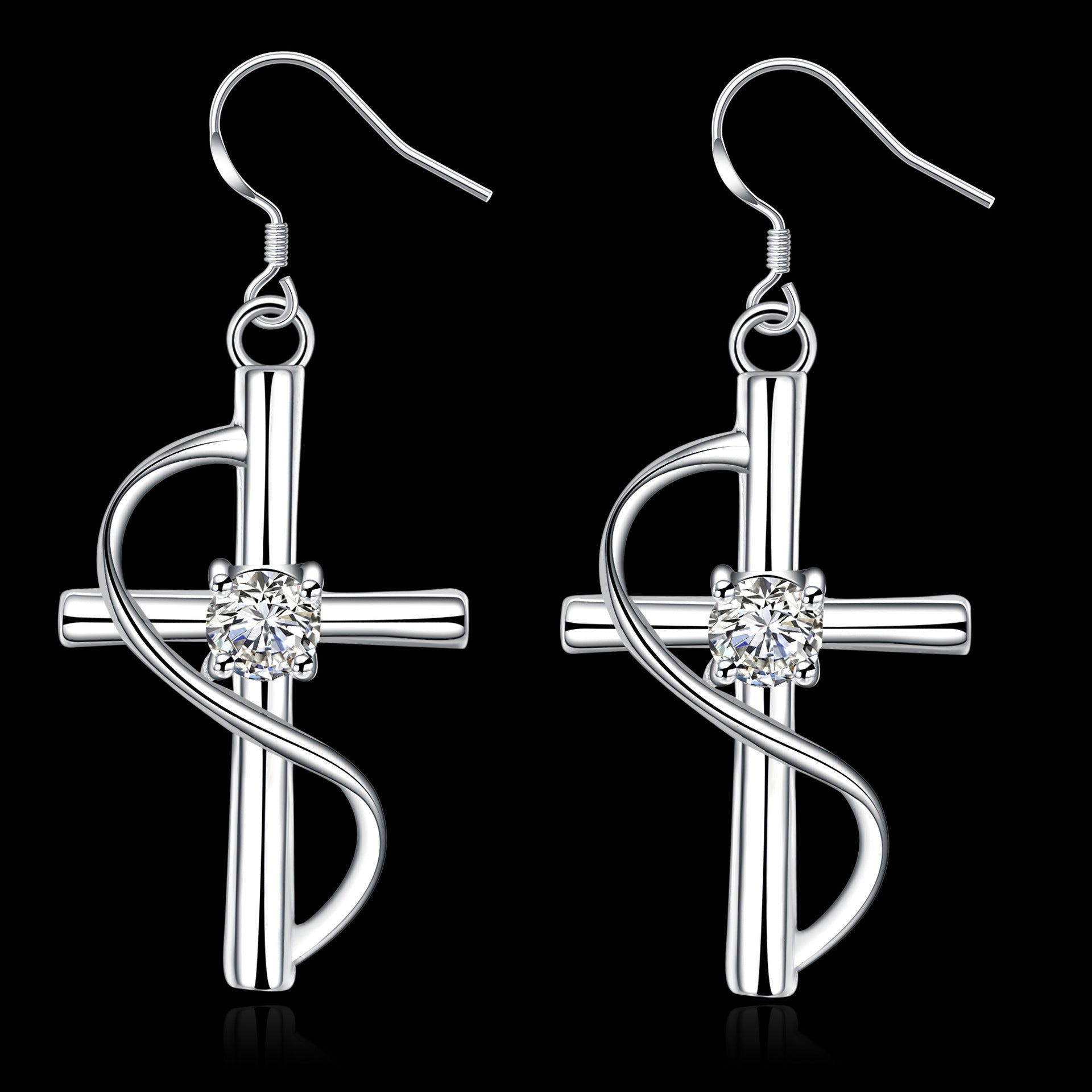 New Cross-border Popular Elongated Cross Earrings – ShreeBliss