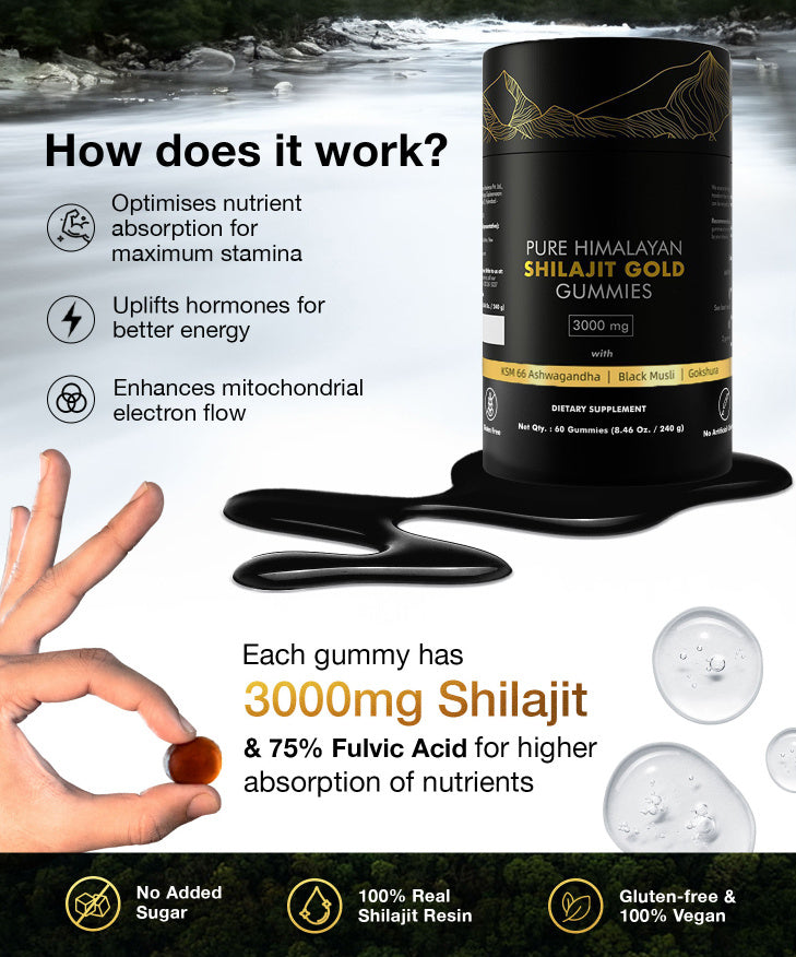 Himalayan Shilajit Gummies - ShreeBliss