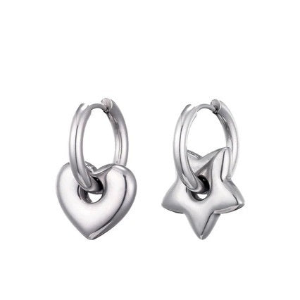 XINGX Earrings Stainless Steel Glossy Earrings - ShreeBliss