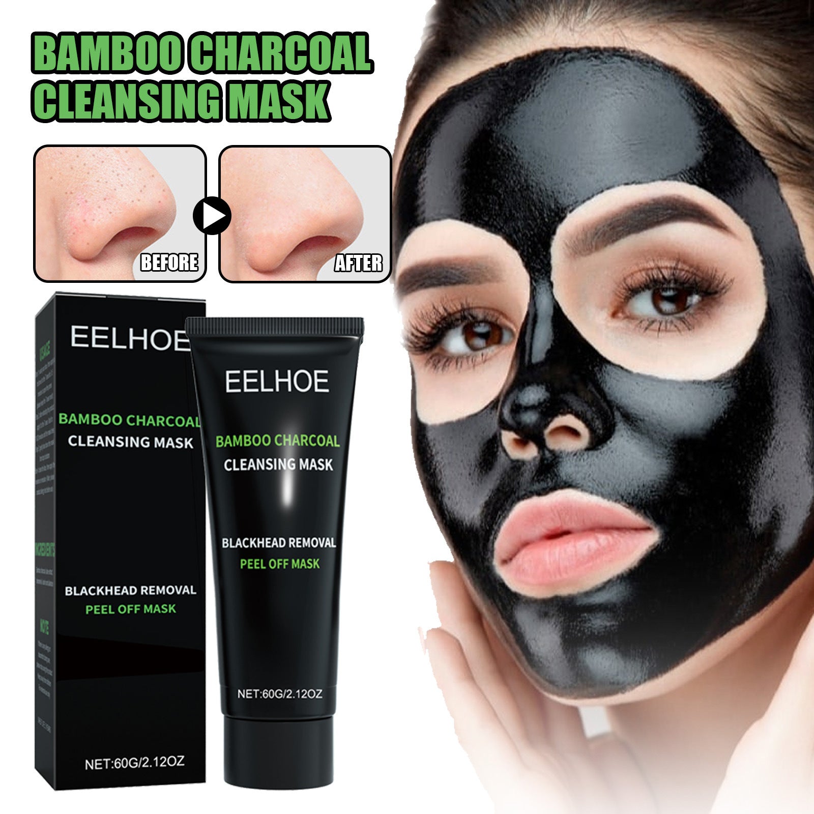 Bamboo Charcoal Mask - ShreeBliss