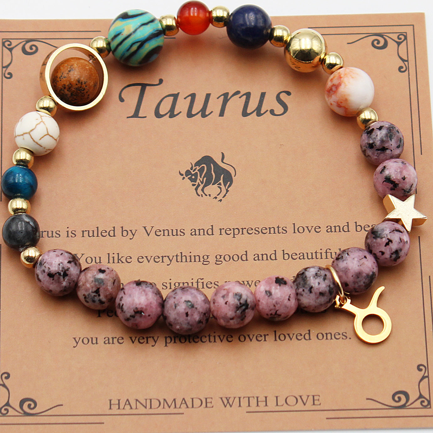 Eight Planets 12 Constellation Bracelet Natural Stone – ShreeBliss