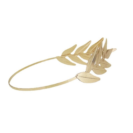 Bride Metal Leaf Headband – ShreeBliss