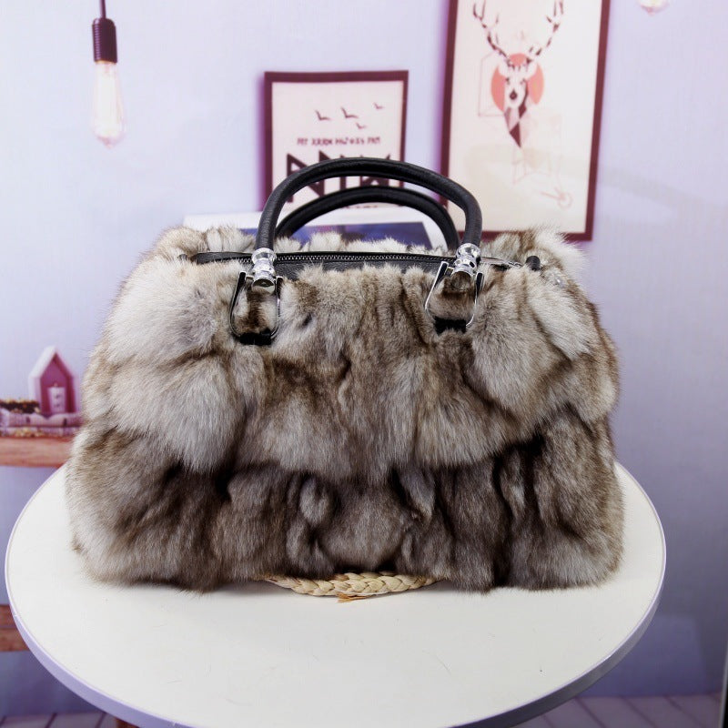 Women's Korean-Style Fox Fur Bag – ShreeBliss