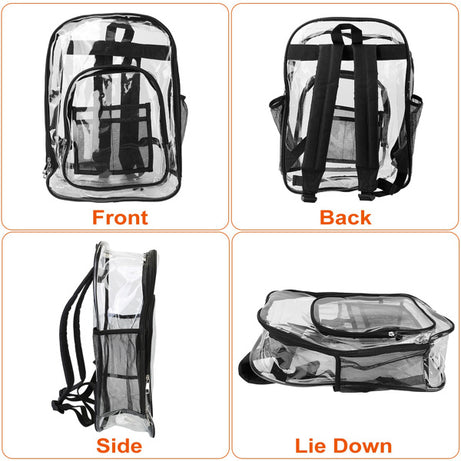 Large Transparent School Backpack – ShreeBliss