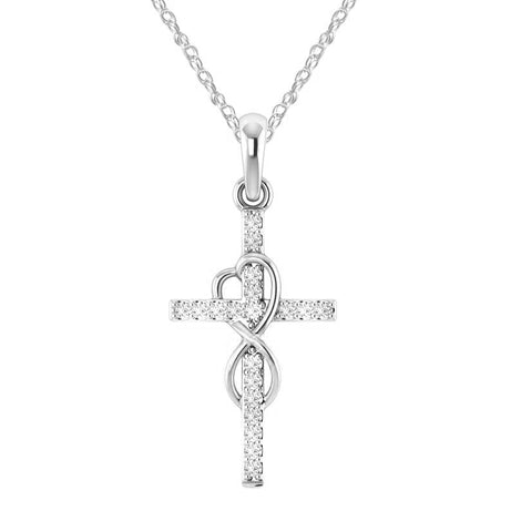 Alloy Eight-Character Cross Pendant Necklace – ShreeBliss