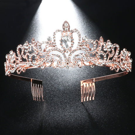 Bridal Alloy Diamond Crown & Belt – ShreeBliss