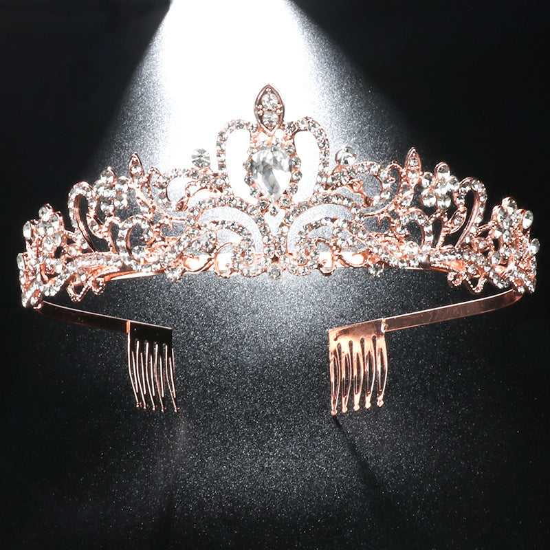 Bridal Alloy Diamond Crown & Belt – ShreeBliss