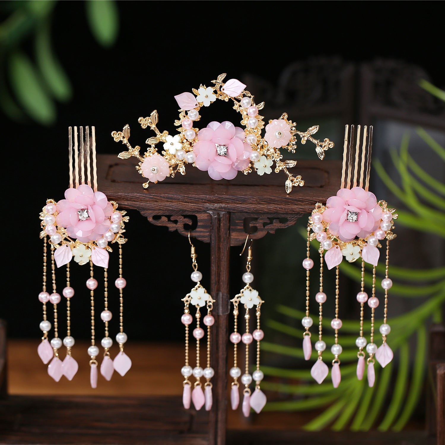 Hanfu Hairpin & Crown Set – ShreeBliss