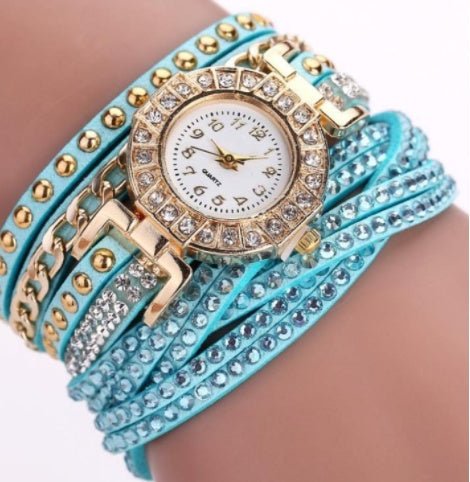 Fashion Ladies Twist Braided Quartz Watch - ShreeBliss