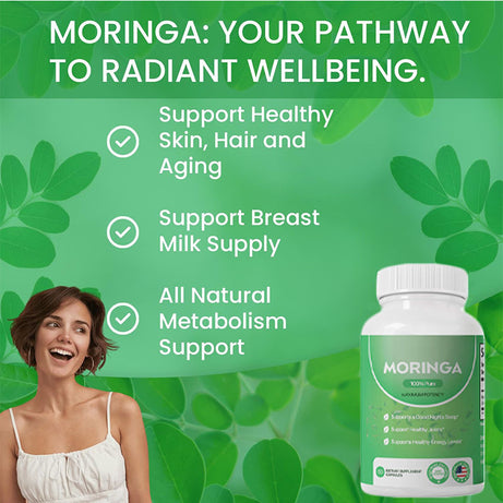 Moringa Capsules for Energy & Immunity - ShreeBliss